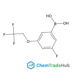 [3-Fluoro-5-(2,2,2-trifluoroethoxy)phenyl]boronic acid structure