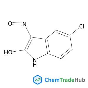 (3Z)-5-Chloro-3-(hydroxyimino)-1,3-dihydro-2H-indol-2-one