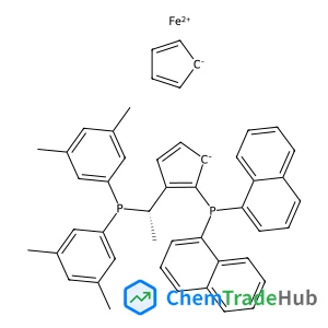 Iron(2+) 3-{(1S)-1-[bis(3,5-dimethylphenyl)phosphino]ethyl}-2-(di-1-naphthylphosphino)-2,4-cyclopentadienide 2,4-cyclopentadienide (1:1:1)