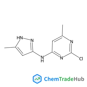 (2-CHLORO-6-METHYL-PYRIMIDIN-4-YL)-(5-METHYL-3H-PYRAZOL-3-YL)-AMINE