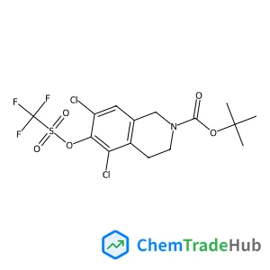 2-Methyl-2-propanyl 5,7-dichloro-6-{[(trifluoromethyl)sulfonyl]oxy}-3,4-dihydro-2(1H)-isoquinolinecarboxylate