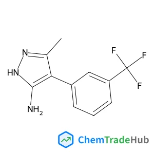 3-Methyl-4-[3-(trifluoromethyl)phenyl]-1H-pyrazol-5-amine