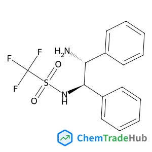 N-[(1R,2R)-2-Amino-1,2-diphenylethyl]-1,1,1-trifluoromethanesulfonamide structure