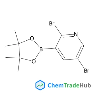 2,5-Dibromo-3-(4,4,5,5-tetramethyl-1,3,2-dioxaborolan-2-yl)pyridine