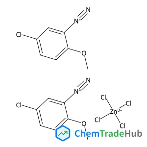 Bis(5-chloro-2-methoxybenzenediazonium) tetrachlorozincate(2-)