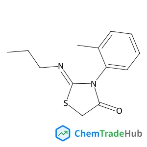 3-(2-Methylphenyl)-2-((Z)-propylimino)thiazolidin-4-one