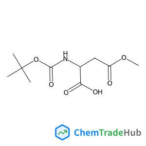 4-Methoxy-2-({[(2-methyl-2-propanyl)oxy]carbonyl}amino)-4-oxobutanoic acid