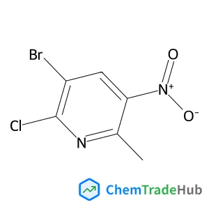 3-Bromo-2-chloro-6-methyl-5-nitropyridine