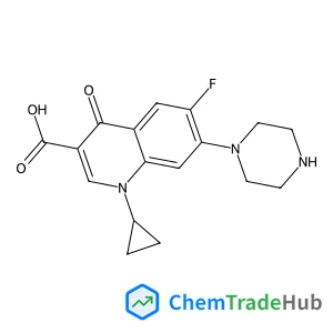 1-Cyclopropyl-6-fluoro-4-oxo-7-(1-piperazinyl)-1,4-dihydro-3-quinolinecarboxylic acid