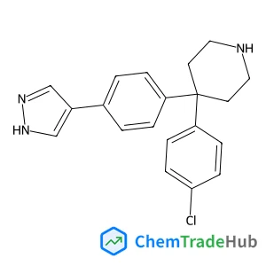 4-(4-Chlorophenyl)-4-[4-(1H-pyrazol-4-yl)phenyl]piperidine