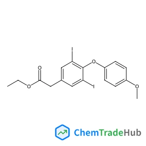 Ethyl [3,5-diiodo-4-(4-methoxyphenoxy)phenyl]acetate