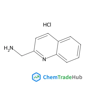 1-(2-Quinolinyl)methanamine hydrochloride (1:1) structure