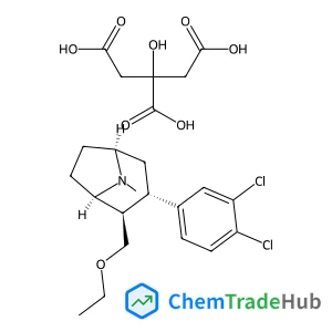 (1R,2R,3S,5S)-3-(3,4-Dichlorophenyl)-2-(ethoxymethyl)-8-methyl-8-azabicyclo[3.2.1]octane 2-hydroxy-1,2,3-propanetricarboxylate (1:1)