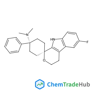 (1r,4r)-6'-Fluoro-N,N-dimethyl-4-phenyl-4',9'-dihydro-3'H-spiro[cyclohexane-1,1'-pyrano[3,4-b]indol]-4-amine