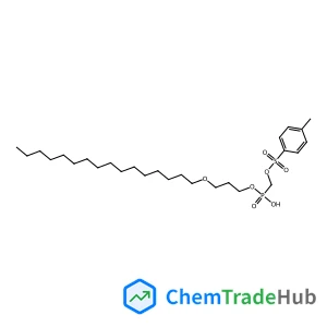 {[3-(Hexadecyloxy)propoxy](hydroxy)phosphoryl}methyl 4-methylbenzenesulfonate structure