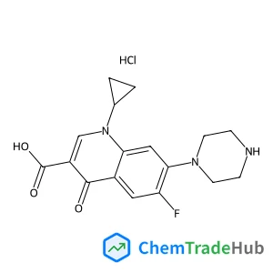 1-Cyclopropyl-6-fluoro-4-oxo-7-(1-piperazinyl)-1,4-dihydro-3-quinolinecarboxylic acid hydrochloride (1:1)