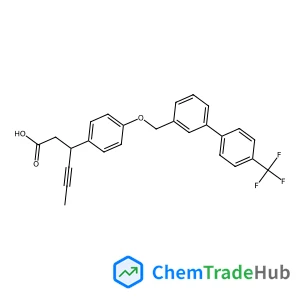 (3S)-3-(4-{[4'-(Trifluoromethyl)-3-biphenylyl]methoxy}phenyl)-4-hexynoic acid