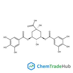 (3R,5S)-1,4-Dihydroxy-3,5-bis[(3,4,5-trihydroxybenzoyl)oxy]cyclohexanecarboxylic acid