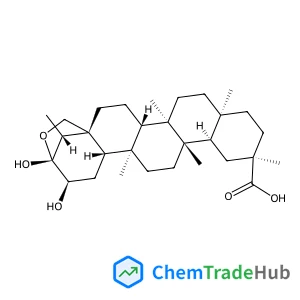 (1R,4S,5R,8S,11R,13R,14S,17R,18S,20R,21R,24R)-20,21-Dihydroxy-5,8,11,14,17,24-hexamethyl-22-oxahexacyclo[19.2.1.0~1,18~.0~4,17~.0~5,14~.0~8,13~]tetracosane-11-carboxylic acid