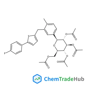 [(2R,3R,4R,5S,6S)-3,4,5-triacetyloxy-6-[3-[[5-(4-fluorophenyl)thiophen-2-yl]methyl]-4-methylphenyl]oxan-2-yl]methyl acetate