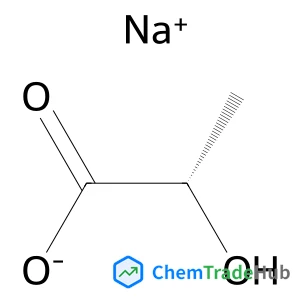 Sodium (2S)-2-hydroxypropanoate structure Sodium (2S)-2-hydroxypropanoate structure