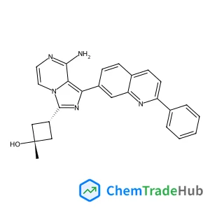 cis-3-[8-Amino-1-(2-phenyl-7-quinolinyl)imidazo[1,5-a]pyrazin-3-yl]-1-methylcyclobutanol
