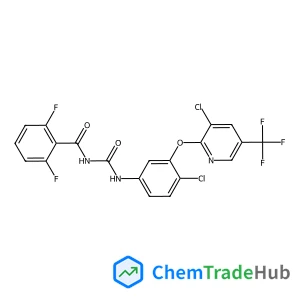 N-[(4-Chloro-3-{[3-chloro-5-(trifluoromethyl)-2-pyridinyl]oxy}phenyl)carbamoyl]-2,6-difluorobenzamide