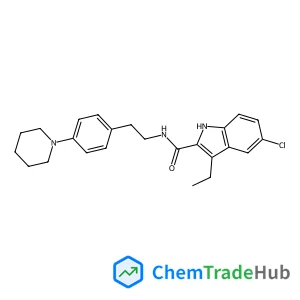 5-Chloro-3-ethyl-N-{2-[4-(1-piperidinyl)phenyl]ethyl}-1H-indole-2-carboxamide