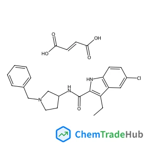 N-[(3R)-1-Benzyl-3-pyrrolidinyl]-5-chloro-3-ethyl-1H-indole-2-carboxamide (2E)-2-butenedioate (1:1)
