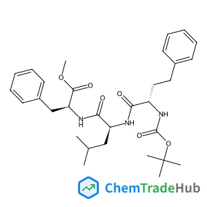 Methyl N-[(2S)-2-({[(2-methyl-2-propanyl)oxy]carbonyl}amino)-4-phenylbutanoyl]-L-leucyl-L-phenylalaninate