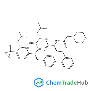 N-{(2S)-2-[(4-Morpholinylacetyl)amino]-4-phenylbutanoyl}-L-leucyl-N-{(2S)-4-methyl-1-[(2R)-2-methyl-2-oxiranyl]-1-oxo-2-pentanyl}-L-phenylalaninamide