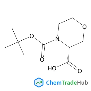 (3R)-4-{[(2-Methyl-2-propanyl)oxy]carbonyl}-3-morpholinecarboxylic acid