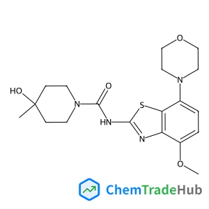 4-Hydroxy-N-[4-methoxy-7-(4-morpholinyl)-1,3-benzothiazol-2-yl]-4-methyl-1-piperidinecarboxamide