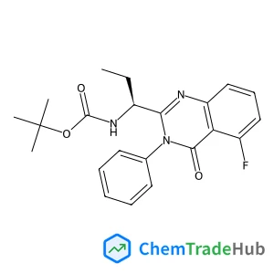 2-Methyl-2-propanyl [(1S)-1-(5-fluoro-4-oxo-3-phenyl-3,4-dihydro-2-quinazolinyl)propyl]carbamate