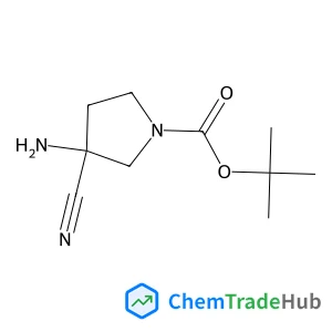 2-Methyl-2-propanyl 3-amino-3-cyano-1-pyrrolidinecarboxylate