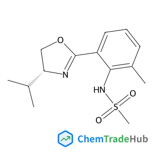 N-{2-[(4R)-4-Isopropyl-4,5-dihydro-1,3-oxazol-2-yl]-6-methylphenyl}methanesulfonamide