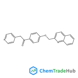 2-(4-Pyridinyl)-1-[4-(2-quinolinylmethoxy)phenyl]ethanone
