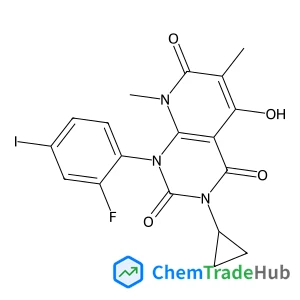 3-Cyclopropyl-1-(2-fluoro-4-iodophenyl)-5-hydroxy-6,8-dimethylpyrido[2,3-d]pyrimidine-2,4,7(1H,3H,8H)-trione