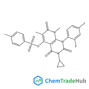 3-Cyclopropyl-1-(2-fluoro-4-iodophenyl)-6,8-dimethyl-2,4,7-trioxo-1,2,3,4,7,8-hexahydropyrido[2,3-d]pyrimidin-5-yl 4-methylbenzenesulfonate