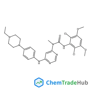 3-(2,6-Dichloro-3,5-dimethoxyphenyl)-1-(6-{[4-(4-ethyl-1-piperazinyl)phenyl]amino}-4-pyrimidinyl)-1-methylurea