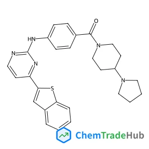 (4-{[4-(1-Benzothiophen-2-yl)-2-pyrimidinyl]amino}phenyl)[4-(1-pyrrolidinyl)-1-piperidinyl]methanone