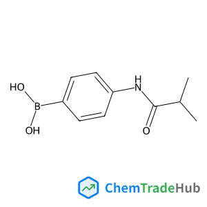 [4-(Isobutyrylamino)phenyl]boronic acid structure