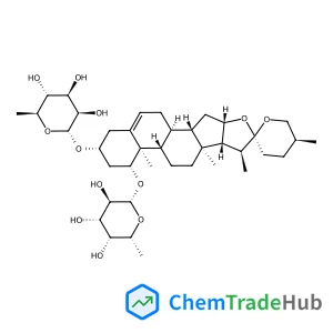 (1beta,3beta,25S)-3-[(6-Deoxy-alpha-L-mannopyranosyl)oxy]spirost-5-en-1-yl 6-deoxy-beta-D-galactopyranoside