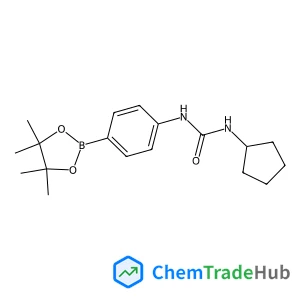 1-Cyclopentyl-3-[4-(4,4,5,5-tetramethyl-1,3,2-dioxaborolan-2-yl)phenyl]urea