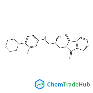 2-[(2R)-3-{[3-Fluoro-4-(4-morpholinyl)phenyl]amino}-2-hydroxypropyl]-1H-isoindole-1,3(2H)-dione