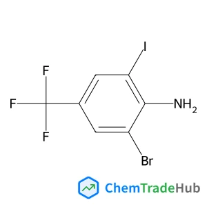 2-Bromo-6-iodo-4-(trifluoromethyl)aniline