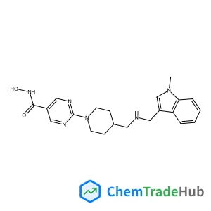 N-Hydroxy-2-[4-({[(1-methyl-1H-indol-3-yl)methyl]amino}methyl)-1-piperidinyl]-5-pyrimidinecarboxamide