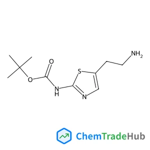 2-Methyl-2-propanyl [5-(2-aminoethyl)-1,3-thiazol-2-yl]carbamate