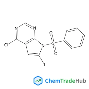4-Chloro-6-iodo-7-(phenylsulfonyl)-7H-pyrrolo[2,3-d]pyrimidine