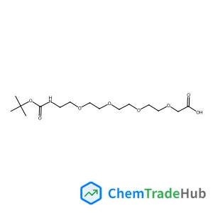 2,2-Dimethyl-4-oxo-3,8,11,14,17-pentaoxa-5-azanonadecan-19-oic acid